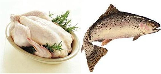 میزان مصرف گوشت مرغ و ماهی